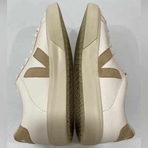 Veja Campo Leather White Cream Khaki Almond Casual Sneakers W10 M8 EU 41 - Picture 12 of 16